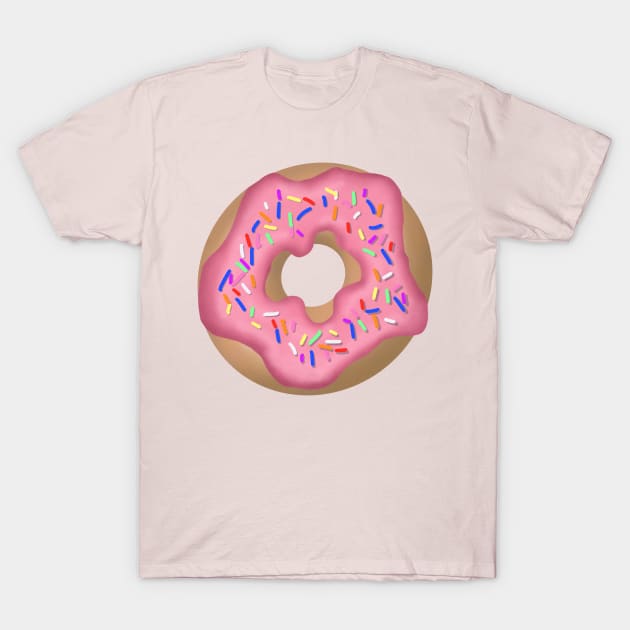 Pink Donut! T-Shirt by RagdollMegs